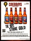 CIDERBOYS HARD CIDER GOLD WINNER FROM THE 2014 BEVERAGE TESTING INSTITUTE EVENT